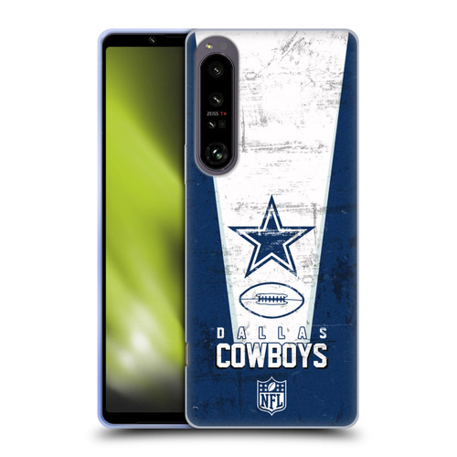 NFL Dallas Cowboys Logo Art Banner Soft Gel Case for Sony Xperia 1 IV