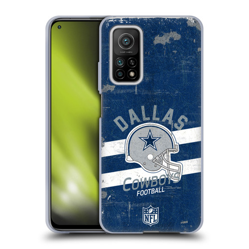 NFL Dallas Cowboys Logo Art Helmet Distressed Soft Gel Case for Xiaomi Mi 10T 5G