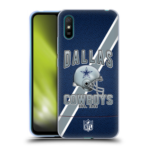 NFL Dallas Cowboys Logo Art Football Stripes Soft Gel Case for Xiaomi Redmi 9A / Redmi 9AT