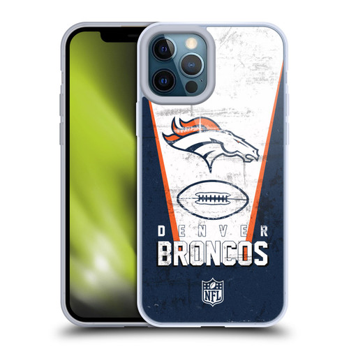 NFL Denver Broncos Logo Art Banner Soft Gel Case for Apple iPhone 12 Pro Max