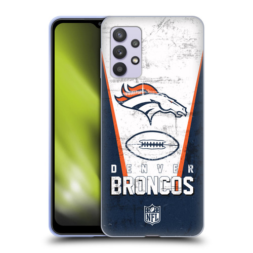 NFL Denver Broncos Logo Art Banner Soft Gel Case for Samsung Galaxy A32 5G / M32 5G (2021)