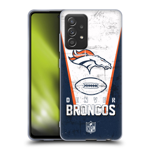 NFL Denver Broncos Logo Art Banner Soft Gel Case for Samsung Galaxy A52 / A52s / 5G (2021)
