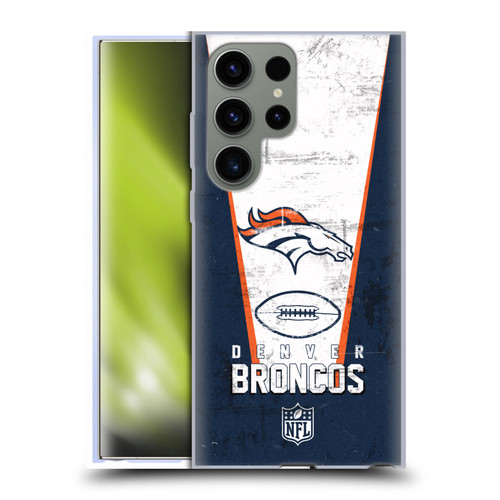 NFL Denver Broncos Logo Art Banner Soft Gel Case for Samsung Galaxy S23 Ultra 5G