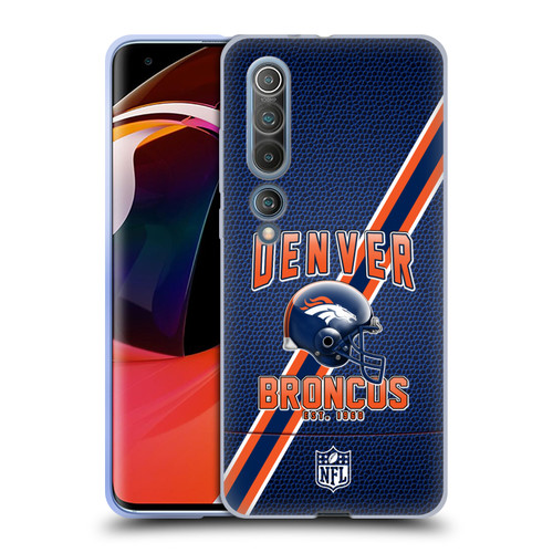 NFL Denver Broncos Logo Art Football Stripes Soft Gel Case for Xiaomi Mi 10 5G / Mi 10 Pro 5G