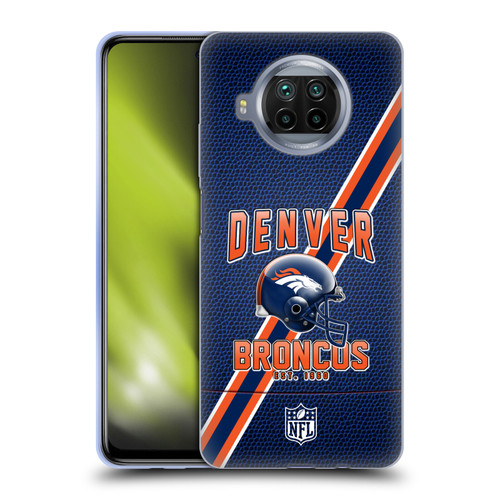 NFL Denver Broncos Logo Art Football Stripes Soft Gel Case for Xiaomi Mi 10T Lite 5G