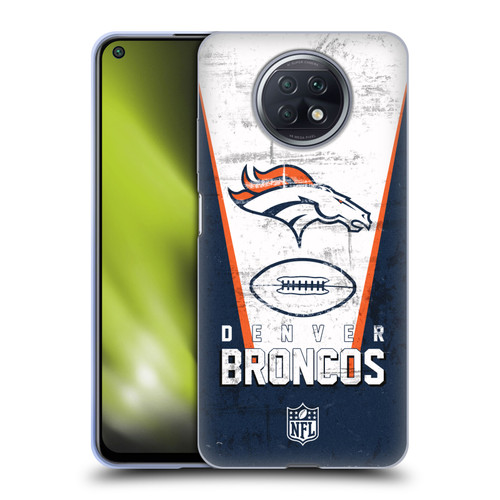 NFL Denver Broncos Logo Art Banner Soft Gel Case for Xiaomi Redmi Note 9T 5G