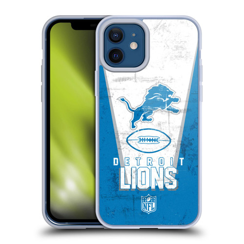 NFL Detroit Lions Logo Art Banner Soft Gel Case for Apple iPhone 12 / iPhone 12 Pro