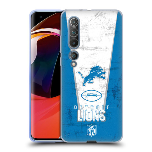 NFL Detroit Lions Logo Art Banner Soft Gel Case for Xiaomi Mi 10 5G / Mi 10 Pro 5G
