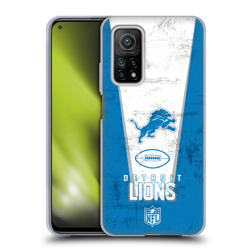 NFL Detroit Lions Logo Art Banner Soft Gel Case for Xiaomi Mi 10T 5G