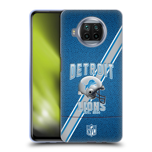 NFL Detroit Lions Logo Art Football Stripes Soft Gel Case for Xiaomi Mi 10T Lite 5G