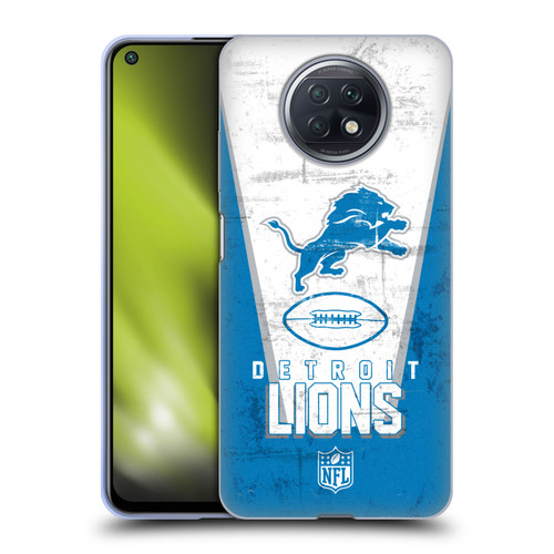 NFL Detroit Lions Logo Art Banner Soft Gel Case for Xiaomi Redmi Note 9T 5G