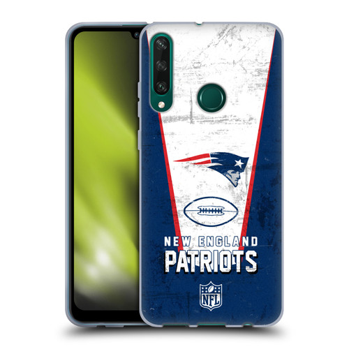 NFL New England Patriots Logo Art Banner Soft Gel Case for Huawei Y6p