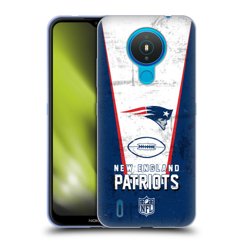 NFL New England Patriots Logo Art Banner Soft Gel Case for Nokia 1.4