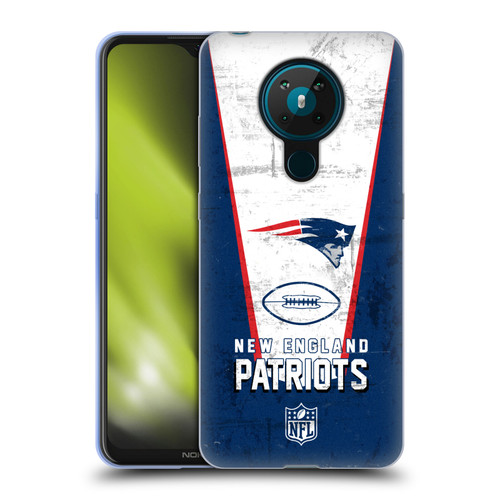 NFL New England Patriots Logo Art Banner Soft Gel Case for Nokia 5.3