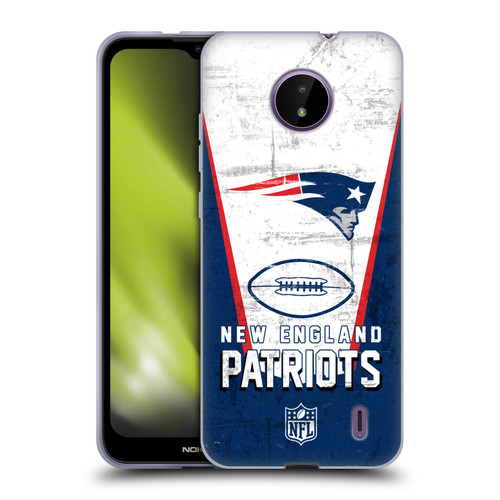 NFL New England Patriots Logo Art Banner Soft Gel Case for Nokia C10 / C20