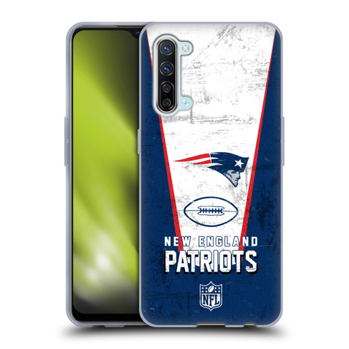NFL New England Patriots Logo Art Banner Soft Gel Case for OPPO Find X2 Lite 5G
