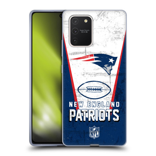 NFL New England Patriots Logo Art Banner Soft Gel Case for Samsung Galaxy S10 Lite