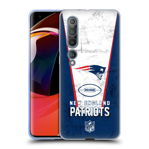NFL New England Patriots Logo Art Banner Soft Gel Case for Xiaomi Mi 10 5G / Mi 10 Pro 5G
