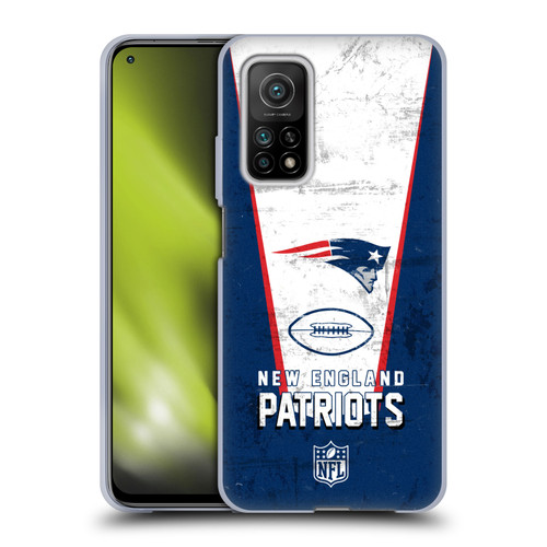NFL New England Patriots Logo Art Banner Soft Gel Case for Xiaomi Mi 10T 5G