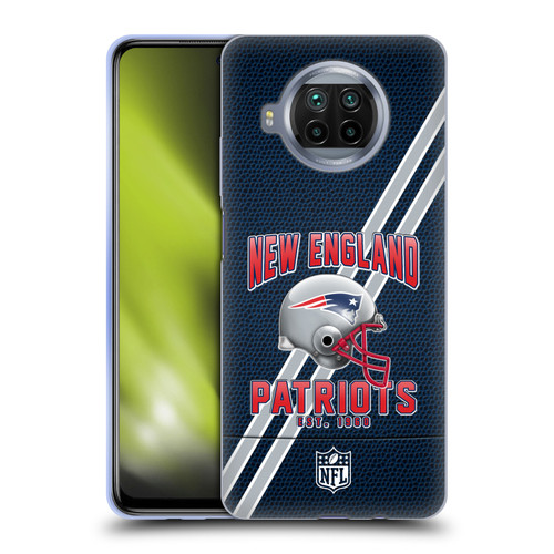 NFL New England Patriots Logo Art Football Stripes Soft Gel Case for Xiaomi Mi 10T Lite 5G