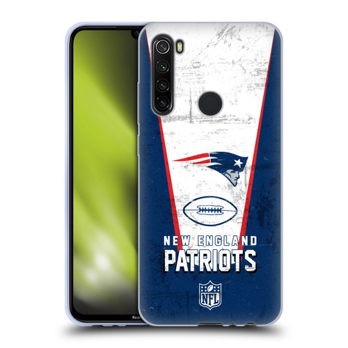 NFL New England Patriots Logo Art Banner Soft Gel Case for Xiaomi Redmi Note 8T