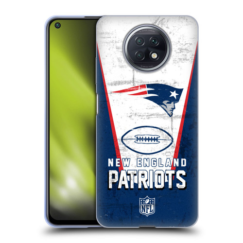 NFL New England Patriots Logo Art Banner Soft Gel Case for Xiaomi Redmi Note 9T 5G