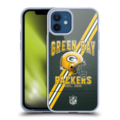 NFL Green Bay Packers Logo Art Football Stripes Soft Gel Case for Apple iPhone 12 / iPhone 12 Pro