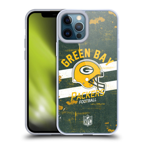NFL Green Bay Packers Logo Art Helmet Distressed Soft Gel Case for Apple iPhone 12 Pro Max