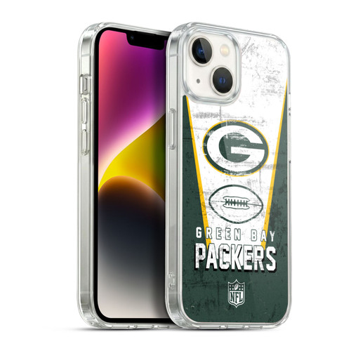 NFL Green Bay Packers Logo Art Banner Soft Gel Case for Apple iPhone 14