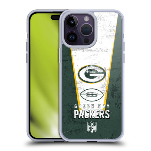 NFL Green Bay Packers Logo Art Banner Soft Gel Case for Apple iPhone 14 Pro Max