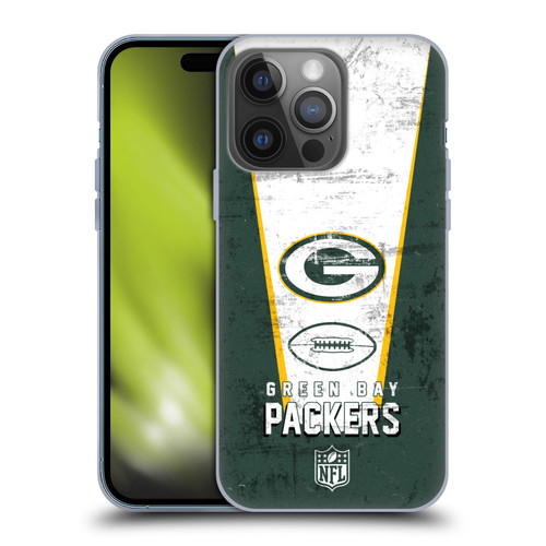 NFL Green Bay Packers Logo Art Banner Soft Gel Case for Apple iPhone 14 Pro