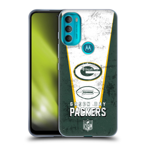 NFL Green Bay Packers Logo Art Banner Soft Gel Case for Motorola Moto G71 5G
