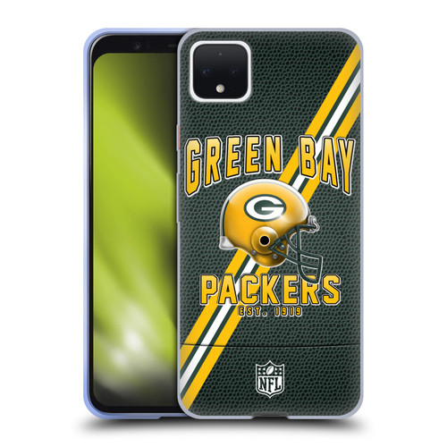 NFL Green Bay Packers Logo Art Football Stripes Soft Gel Case for Google Pixel 4 XL