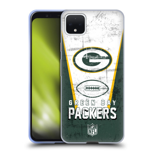 NFL Green Bay Packers Logo Art Banner Soft Gel Case for Google Pixel 4 XL
