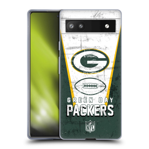 NFL Green Bay Packers Logo Art Banner Soft Gel Case for Google Pixel 6a