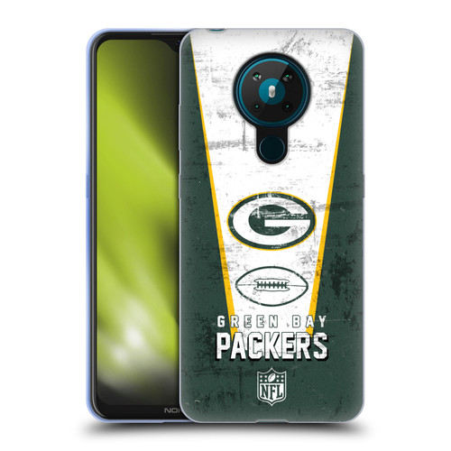 NFL Green Bay Packers Logo Art Banner Soft Gel Case for Nokia 5.3