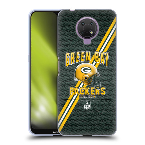 NFL Green Bay Packers Logo Art Football Stripes Soft Gel Case for Nokia G10