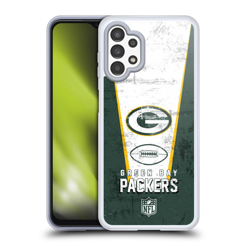 NFL Green Bay Packers Logo Art Banner Soft Gel Case for Samsung Galaxy A13 (2022)