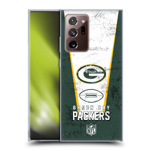 NFL Green Bay Packers Logo Art Banner Soft Gel Case for Samsung Galaxy Note20 Ultra / 5G