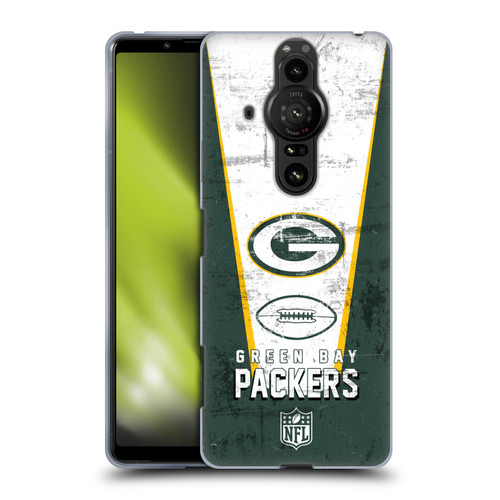 NFL Green Bay Packers Logo Art Banner Soft Gel Case for Sony Xperia Pro-I
