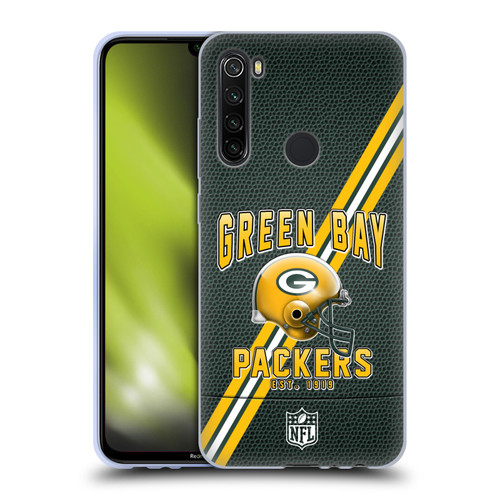 NFL Green Bay Packers Logo Art Football Stripes Soft Gel Case for Xiaomi Redmi Note 8T