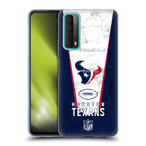 NFL Houston Texans Logo Art Banner Soft Gel Case for Huawei P Smart (2021)