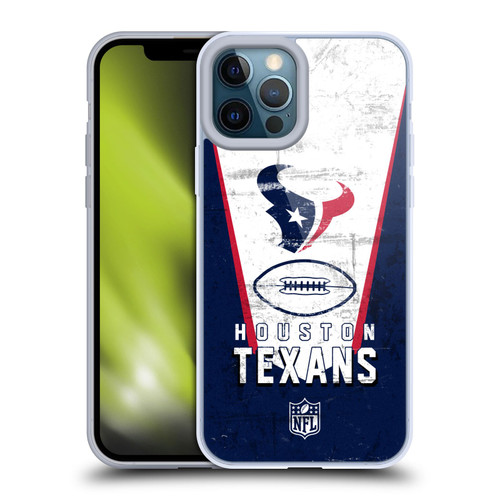 NFL Houston Texans Logo Art Banner Soft Gel Case for Apple iPhone 12 Pro Max