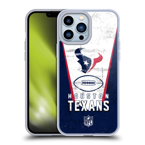 NFL Houston Texans Logo Art Banner Soft Gel Case for Apple iPhone 13 Pro Max