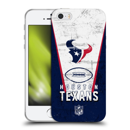 NFL Houston Texans Logo Art Banner Soft Gel Case for Apple iPhone 5 / 5s / iPhone SE 2016