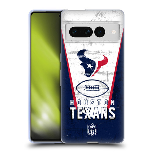 NFL Houston Texans Logo Art Banner Soft Gel Case for Google Pixel 7 Pro