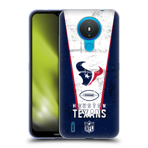 NFL Houston Texans Logo Art Banner Soft Gel Case for Nokia 1.4