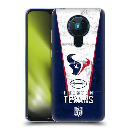 NFL Houston Texans Logo Art Banner Soft Gel Case for Nokia 5.3