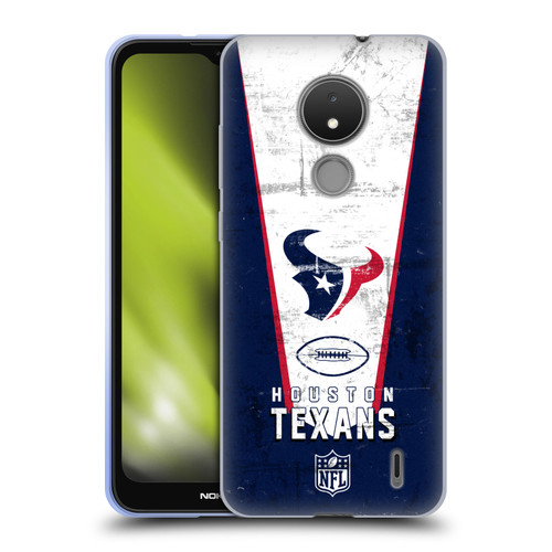 NFL Houston Texans Logo Art Banner Soft Gel Case for Nokia C21