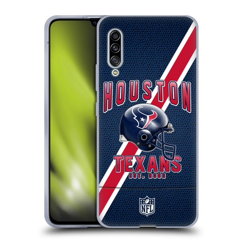 NFL Houston Texans Logo Art Football Stripes Soft Gel Case for Samsung Galaxy A90 5G (2019)